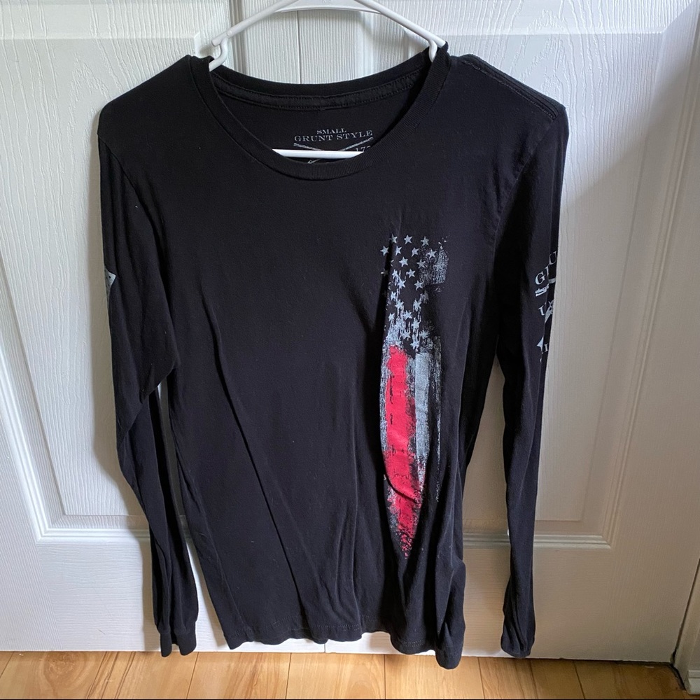 Firefighter Flag Grunt Style Top